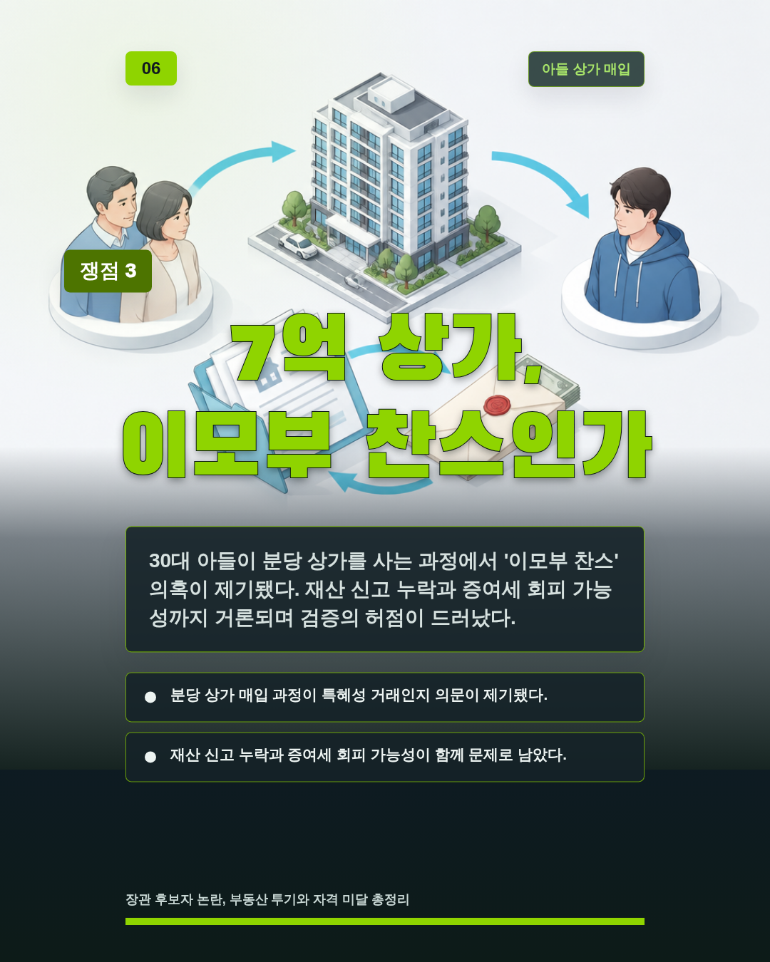 7억 상가, 이모부 찬스인가