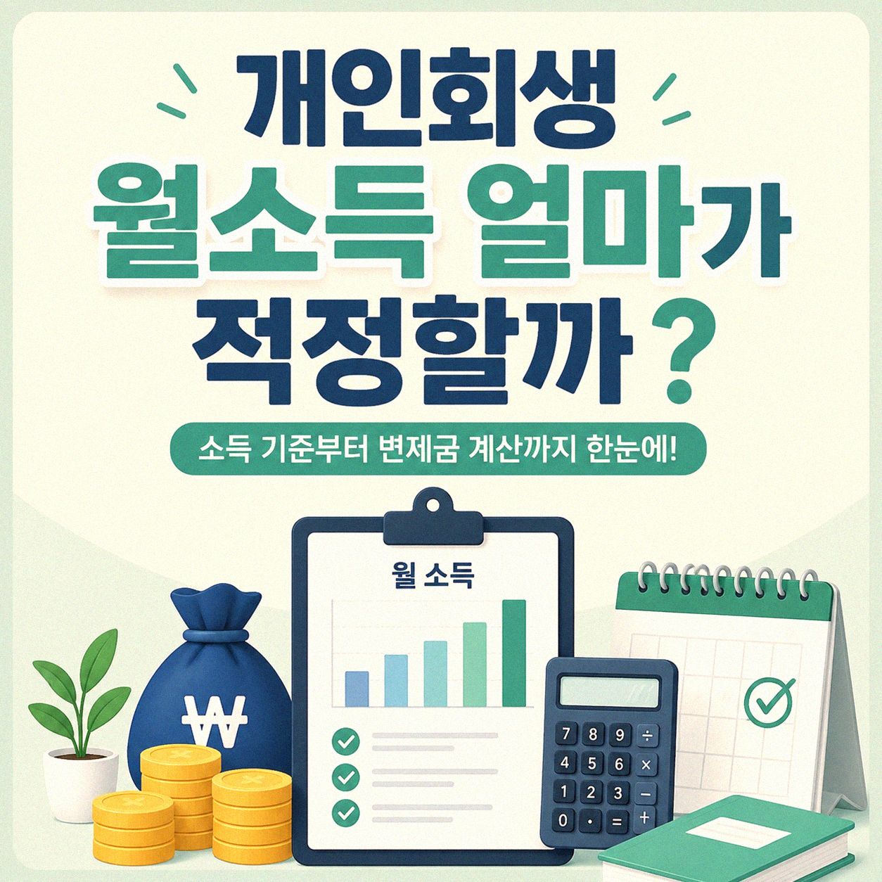 개인회생 시 월소득 얼마나 되어야 할까