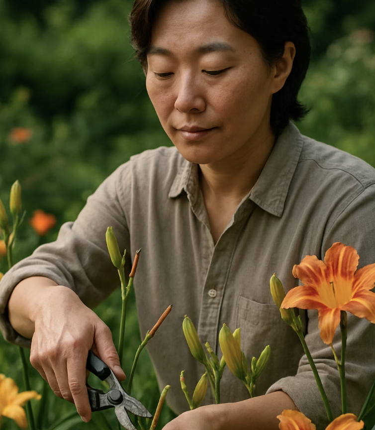 아낌없이 주는 꽃&amp;#44; 꽃대 관리