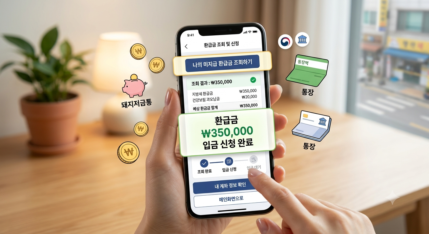 국민건강보험공단 모바일 앱 환급금 간편 조회 및 신청 가이드