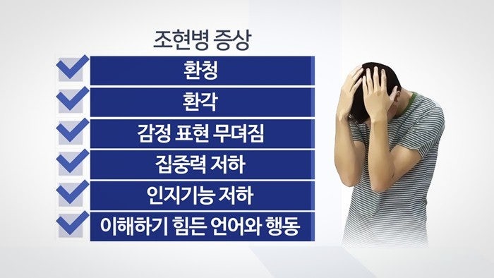 조현병의 증상 내용
