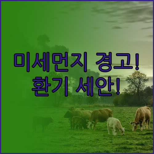 미세먼지 나쁨, 환기부터 세안까지 실..