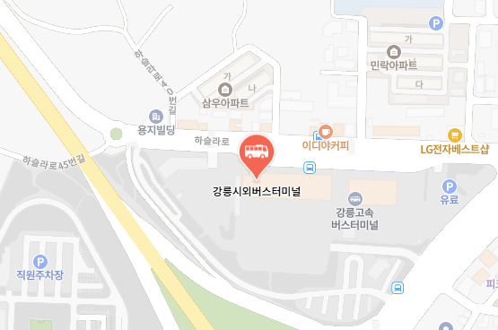 강릉시외버스터미널 위치