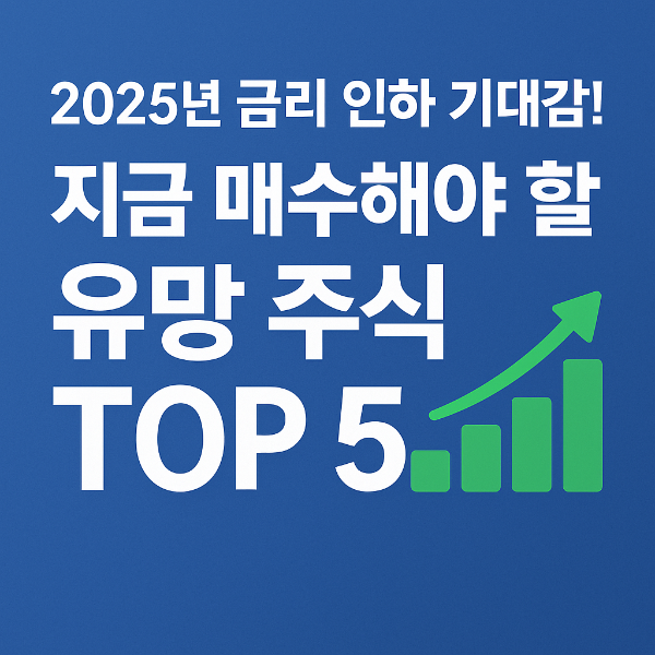 금리 인하 유망 주식