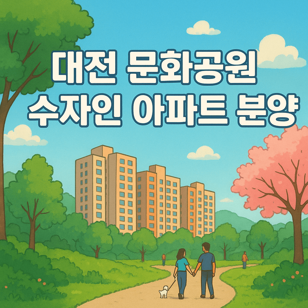 대전 문화공원 수자인 아파트