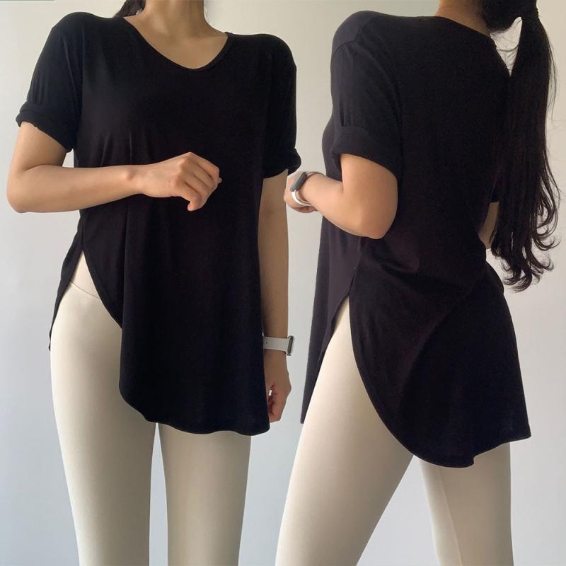 요가브이넥반팔 요가복 필라테스운동복상의 필라테스복 필라테스옷 필라테스커버업