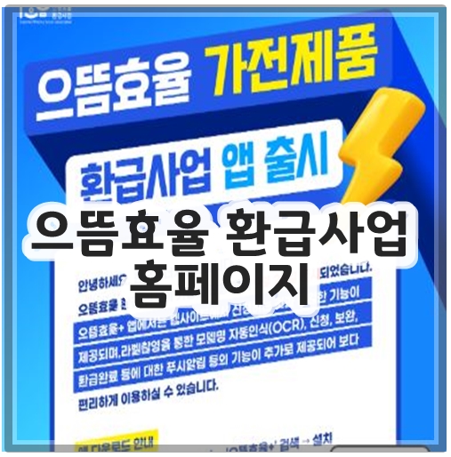 으뜸효율 환급사업 홈페이지 http://www.으뜸효율.kr/