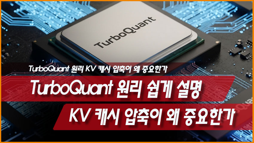 TurboQuant 원리 KV 캐시 압축 PolarQuant QJL 쉽게 설명