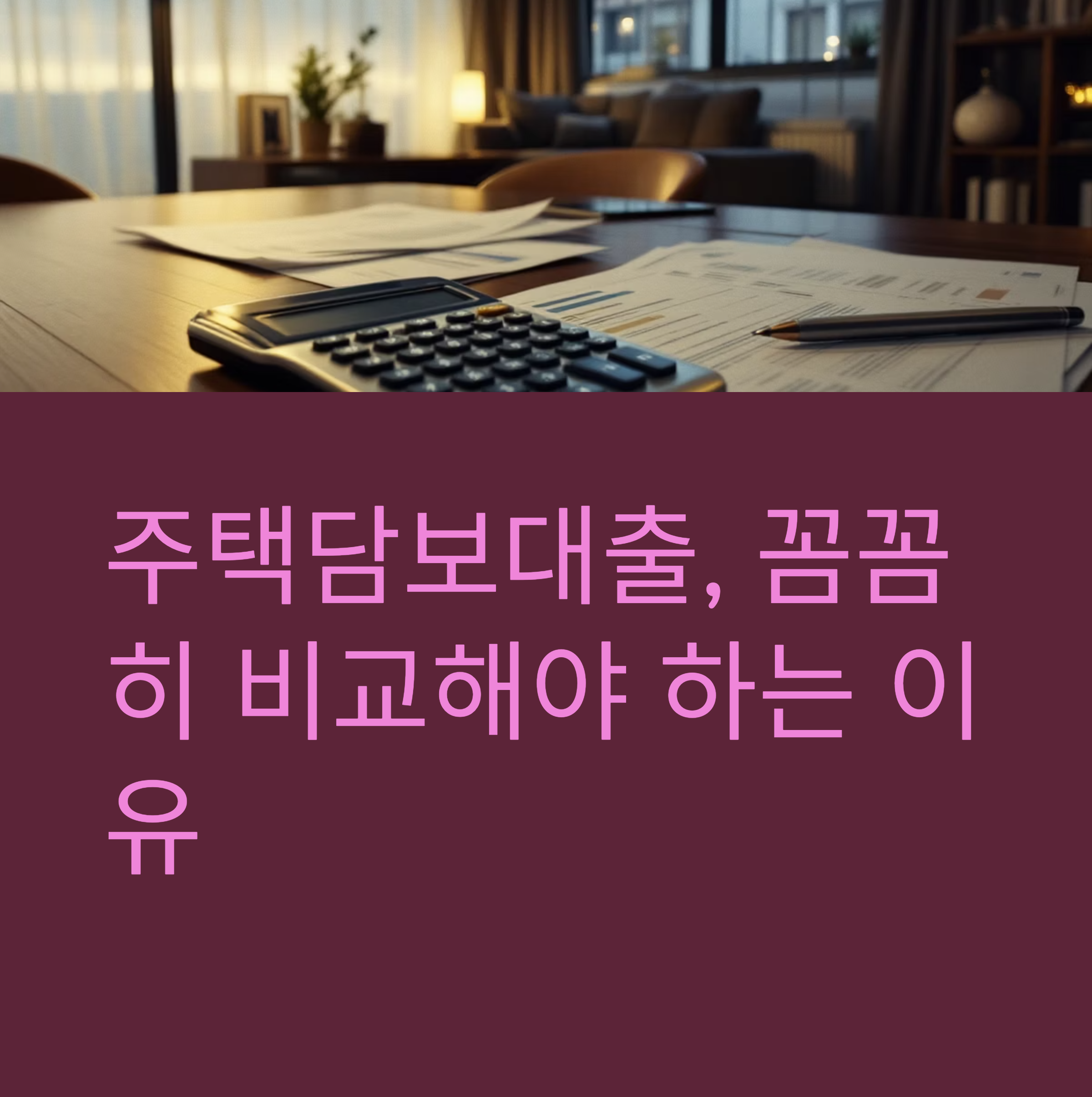 주택담보대출 비교 방법 총정리! 금리부터 상환방식까지 알아보자