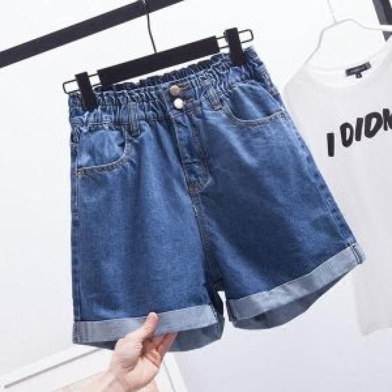 여성 빅사이즈 데님 반바지 캐주얼 청 반바지