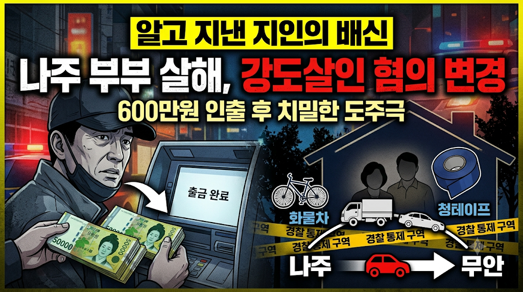 나주 부부 살해, 강도살인 혐의 변경