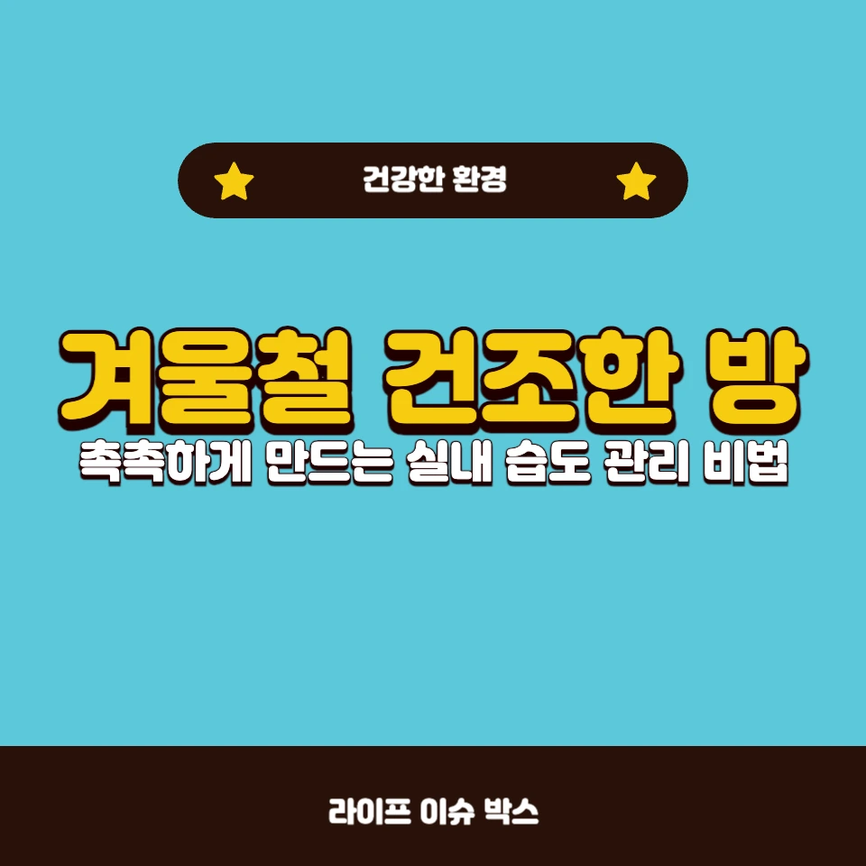 겨울철 건조한 방