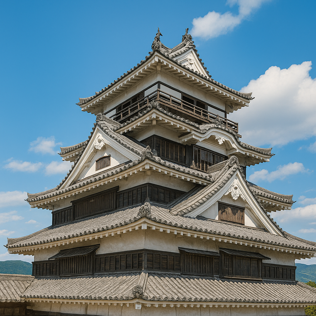 일본의 마쓰야마성 이미지