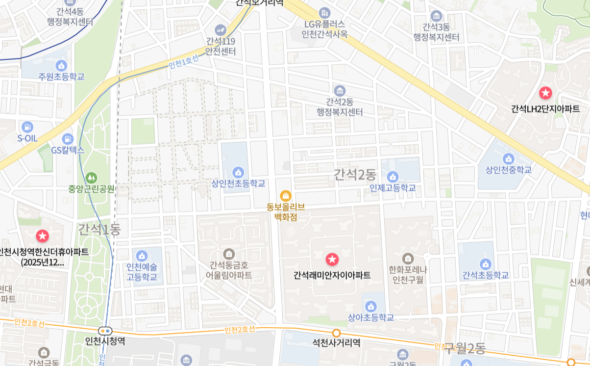 간석동 부동산 위치