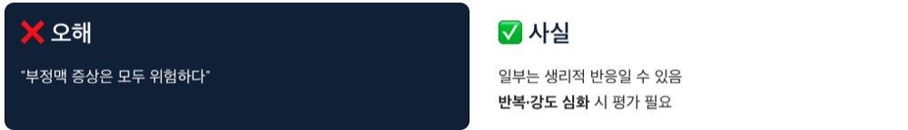 부정맥 증상 오해와 사실