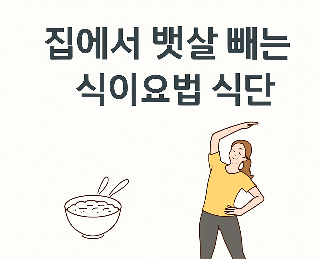 집에서 뱃살 빼는 식이요법 식단 완벽 정리
