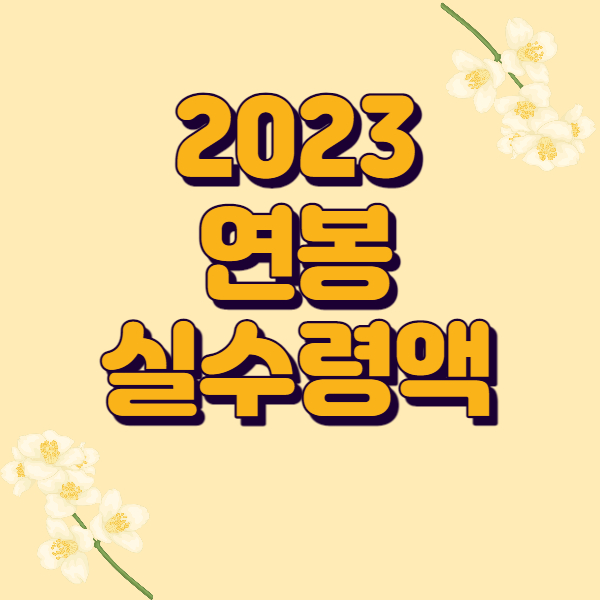 연봉실수령액