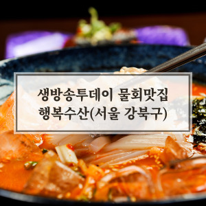 생방송투데이 물회 맛집 행복수산