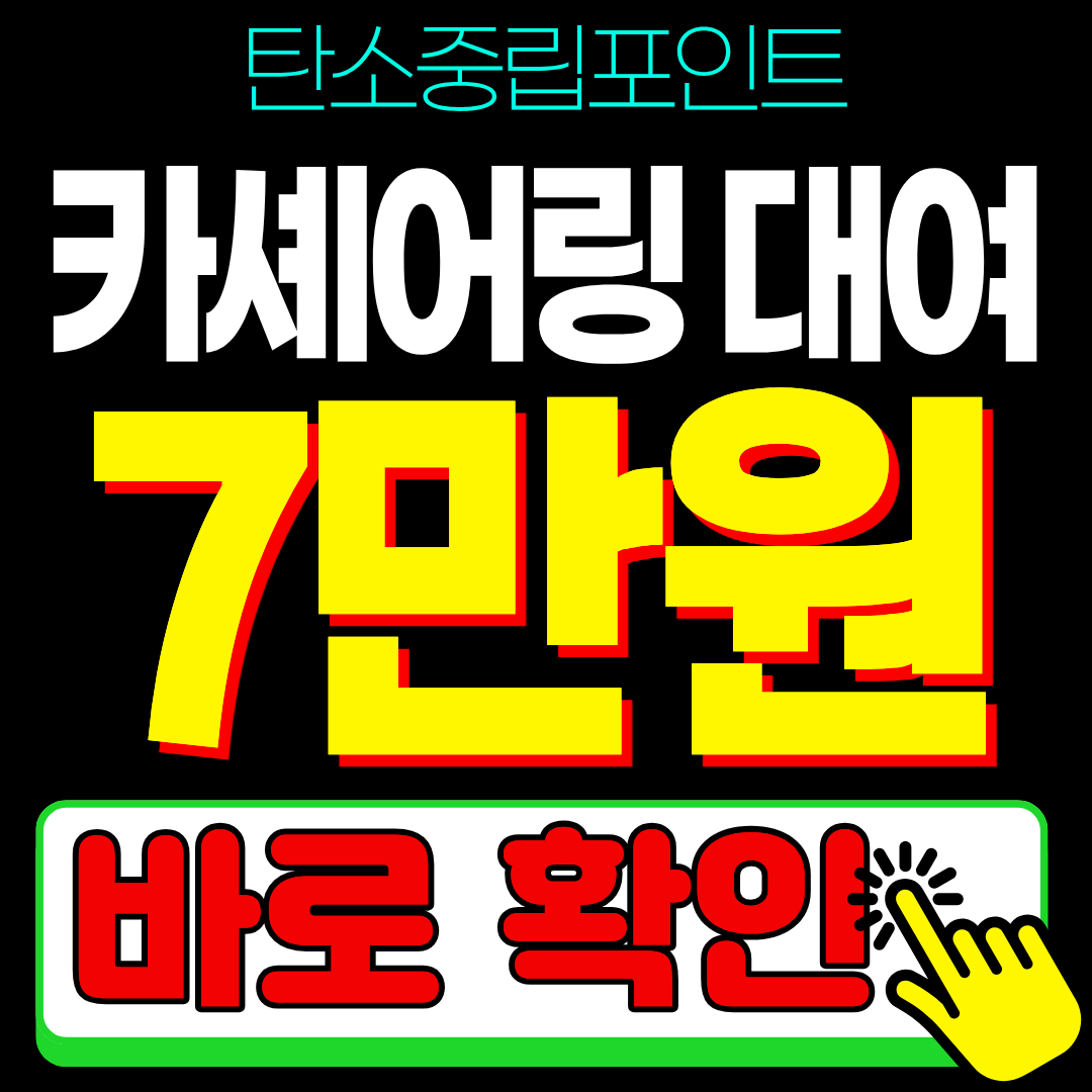 2026 탄소중립포인트 녹색생활실천 카셰어링 쏘카 주행 포인트 신청