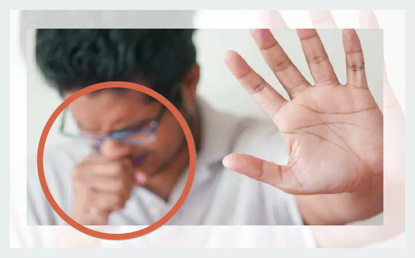 숨 크게 들이쉴 때 기침