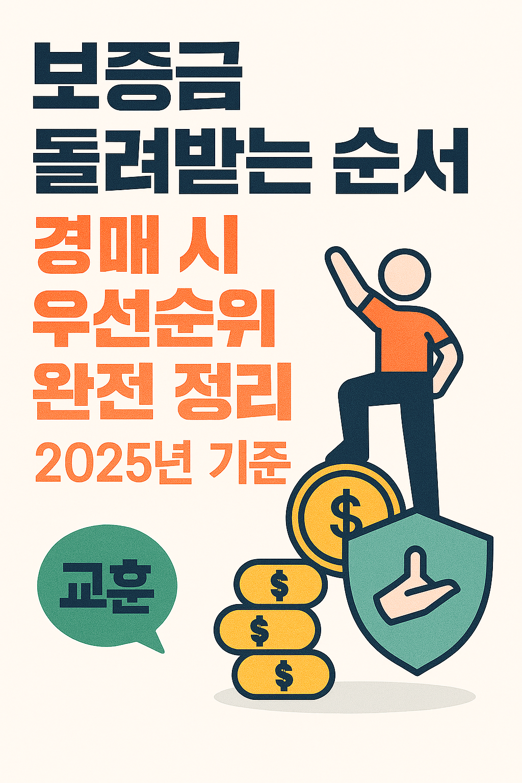 보증금 돌려받는 순서 – 경매 시 우선순위