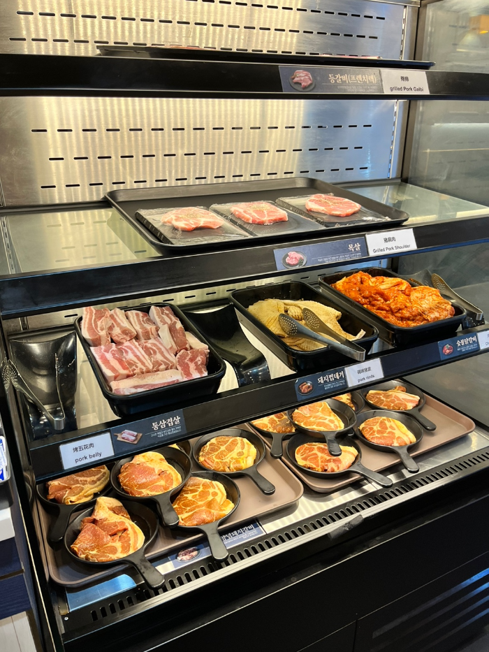 고기 셀프바 모습