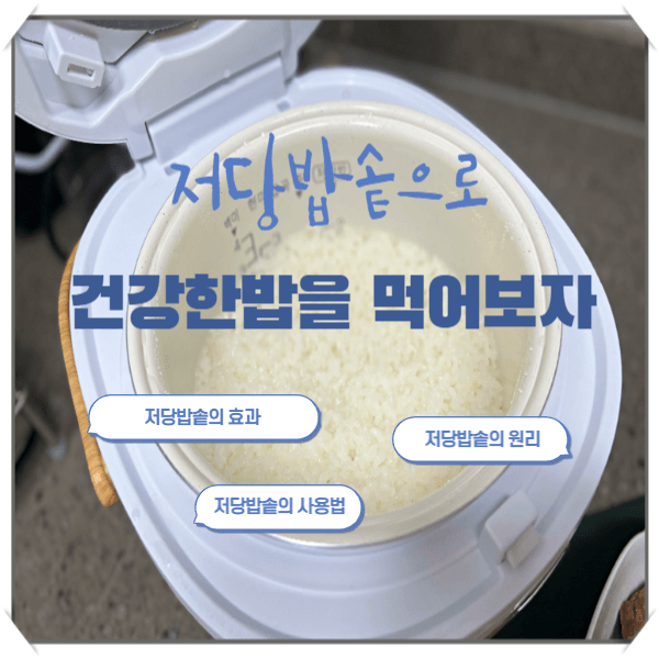 저당밥솥으로 건강한 밥을 먹자