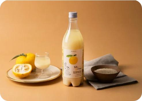 호랑이 유자 생막걸리. [사진=배혜정도가]