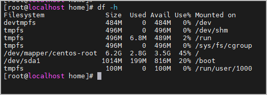 디스크 정보 확인