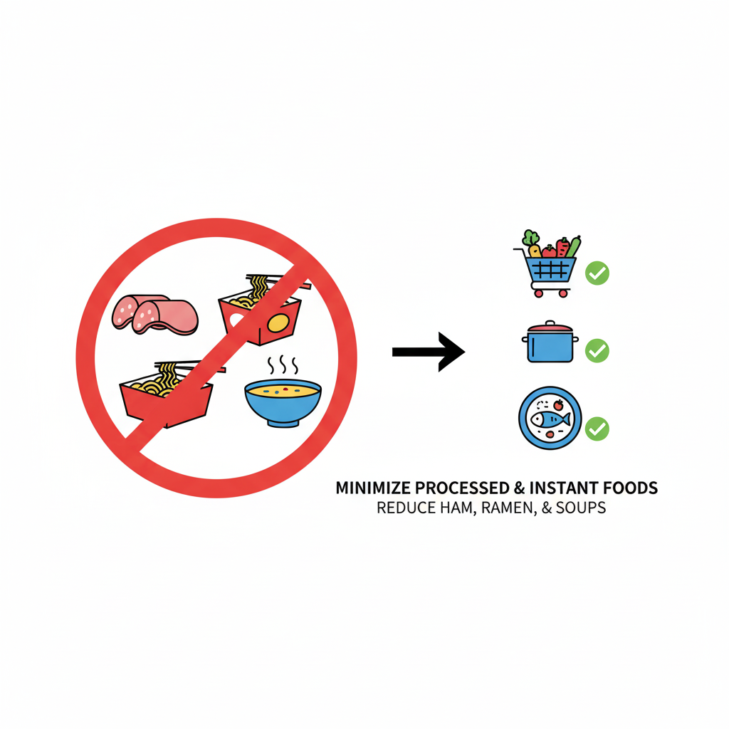 나트륨 줄이는 방법(저염식 팁)