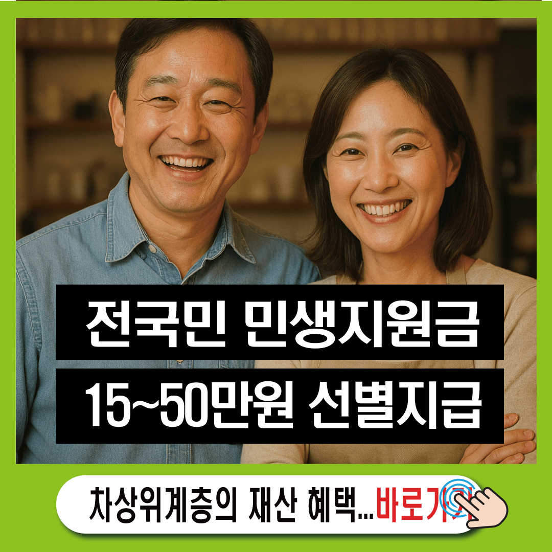 2025년 전국민 민생지원금 15만원~50만원 선별지급-썸네일