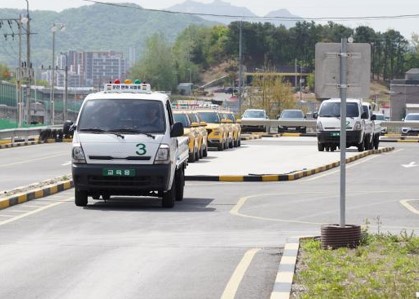 하남운전면허학원1종트럭실기차량