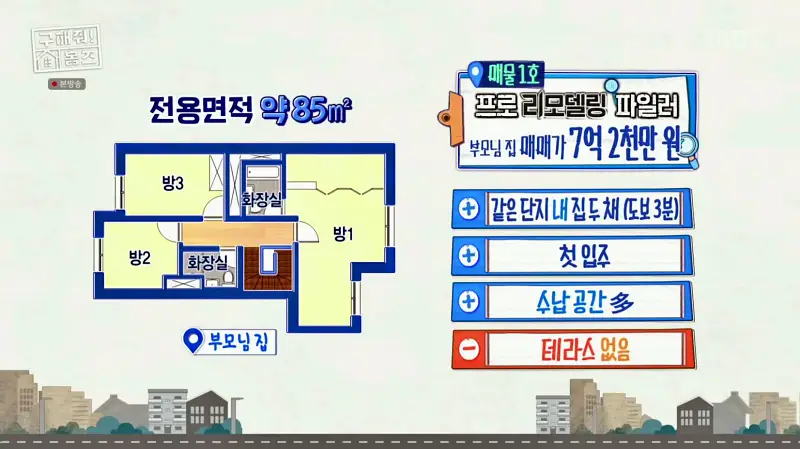 구해줘홈즈 고양시 전세 6억대 매매 10억대 집 두채 엄마아빠 식사하셨어요 최강옆집 프로 리모델링 파일러 삼송 그집이 알고싶다 매물 소개