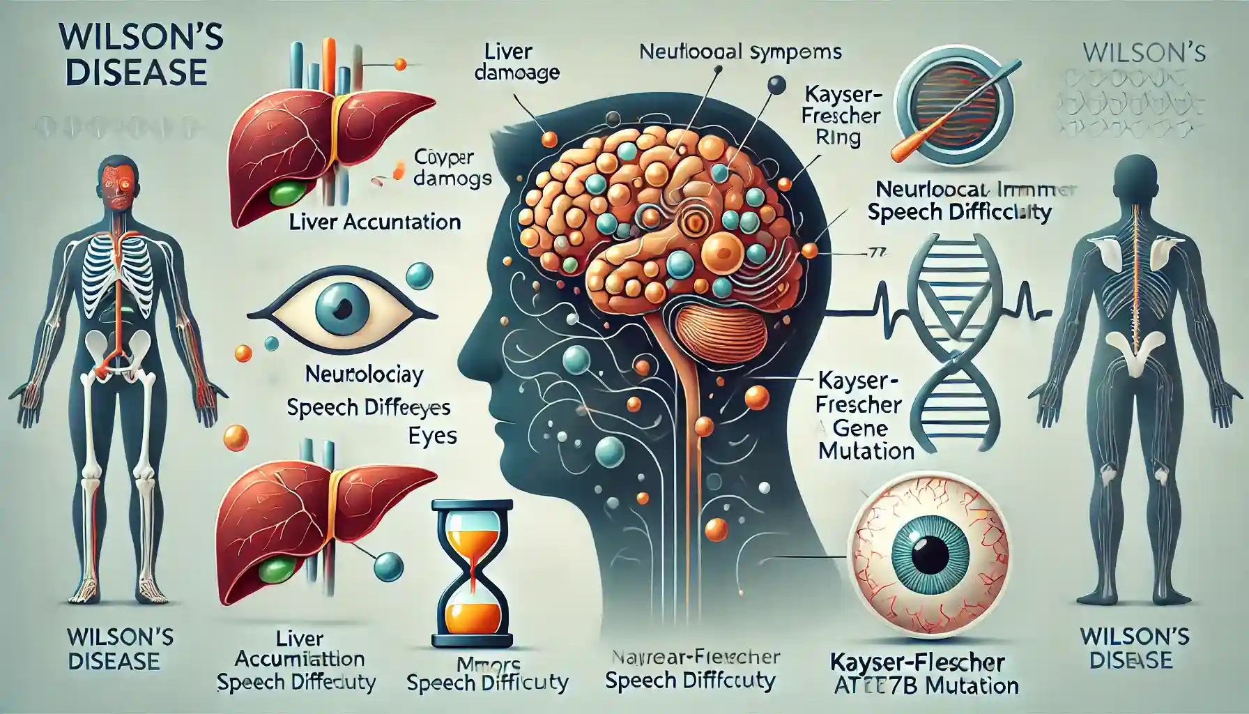 윌슨병 관련 이미지