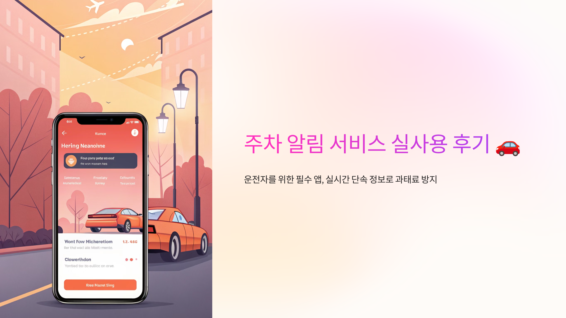 주차 알림 서비스 실사용 후기 🚗