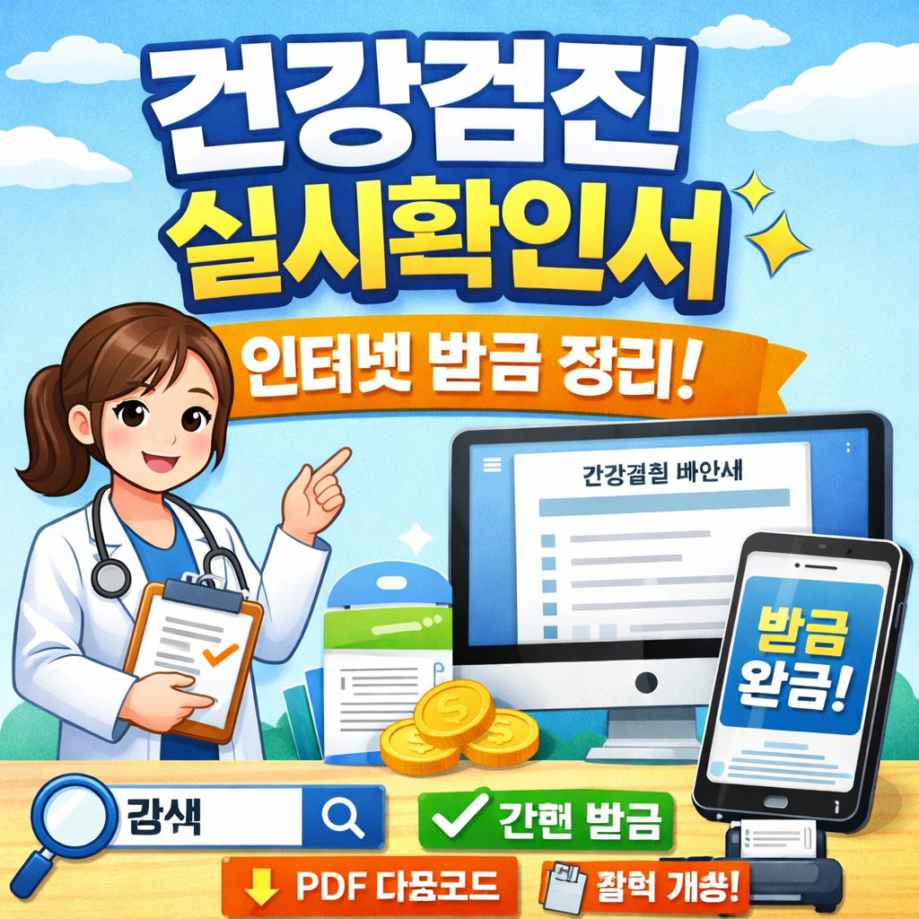 건강검진 실시확인서 인터넷 발급