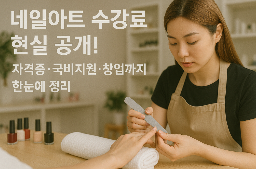 네일아트 수강료 현실 공개