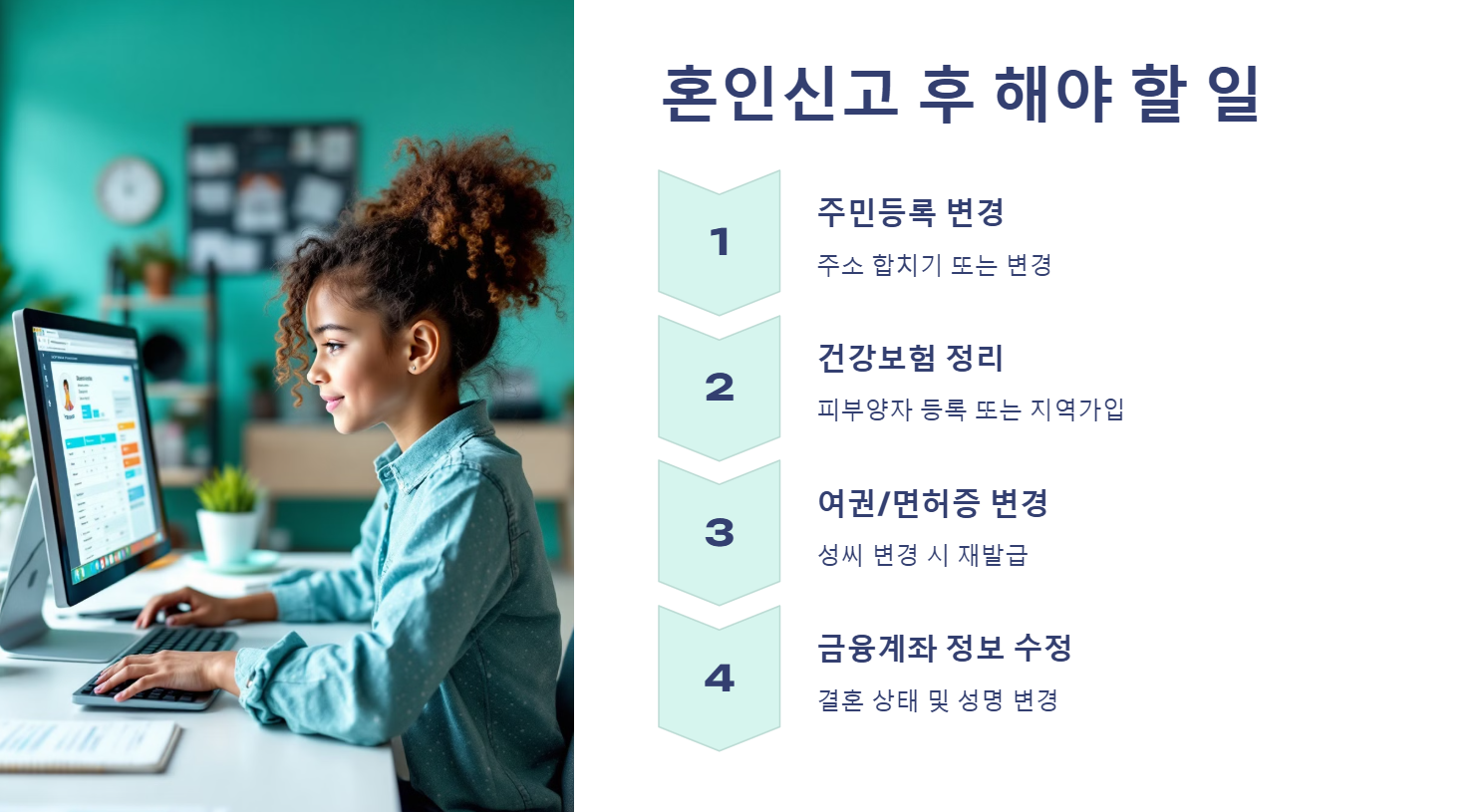 혼인신고 후 해야 할 일