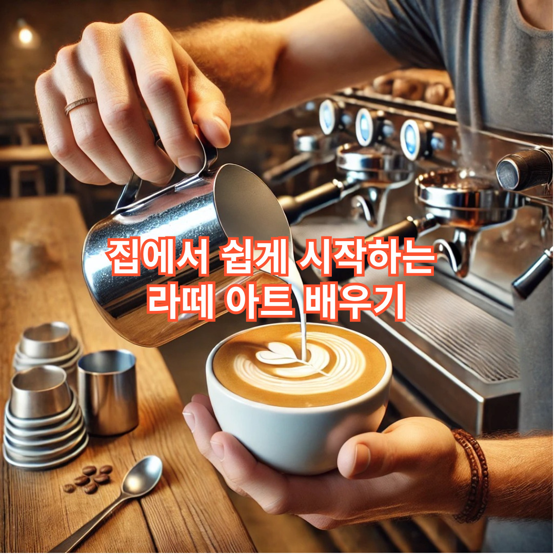 집에서 쉽게 시작하는 라떼 아트 배우기