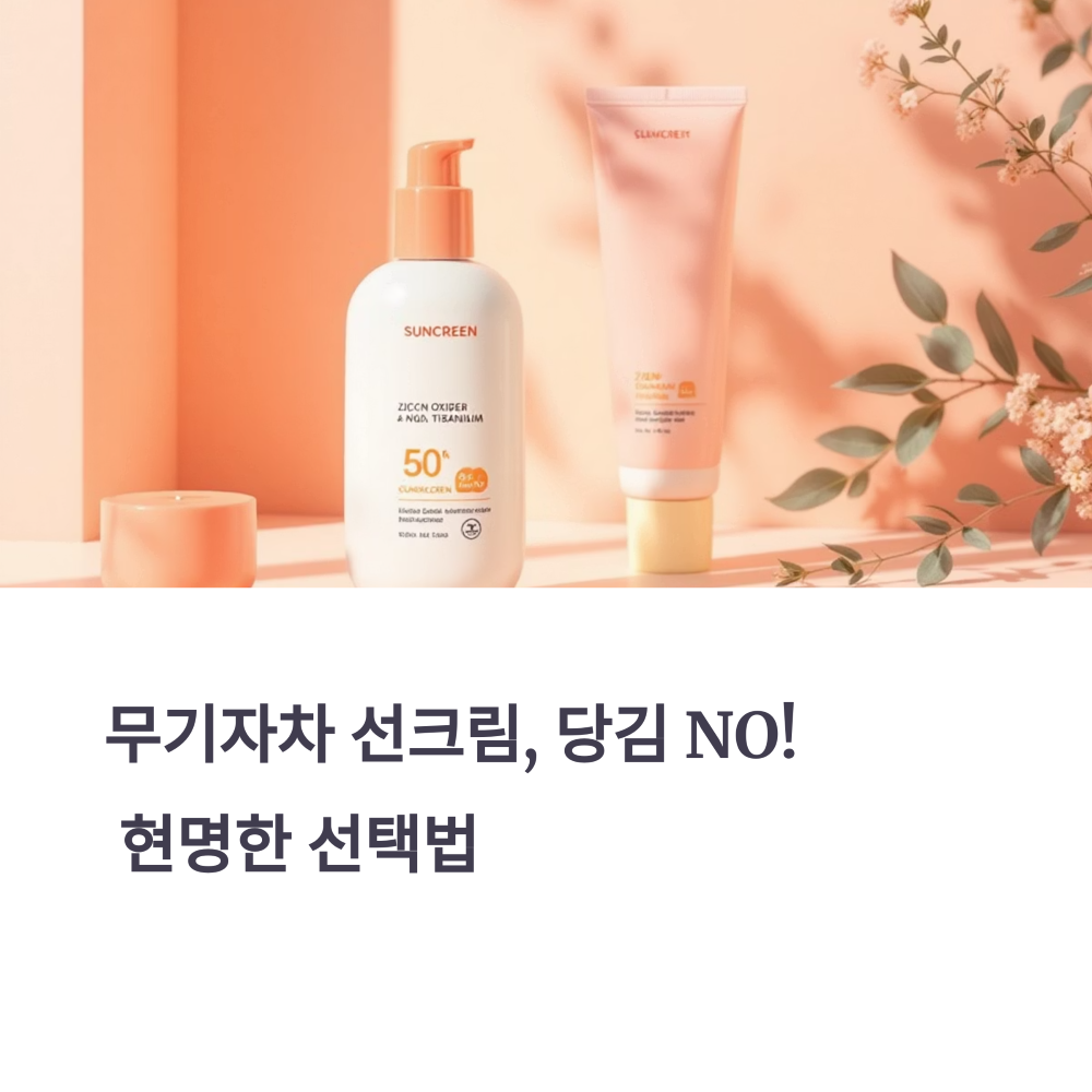 무기자차 선크림, 당김 없이 고르는 법