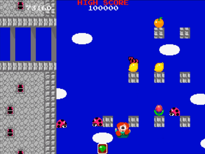 레인보우-아일랜드-오락실게임-종료-화면