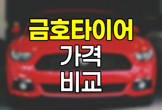 금호타이어 가격 및 특징 비교