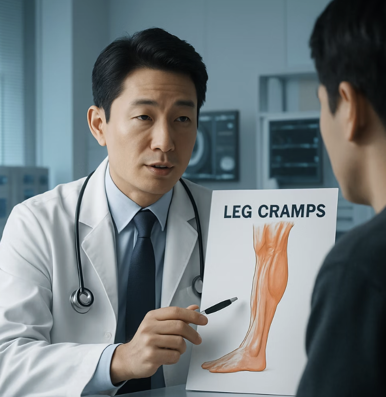 다리쥐나는이유, 수분 섭취만 잘해도 80%는 예방됩니다