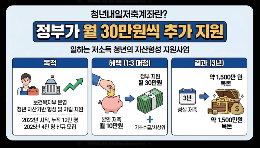 청년내일저축계좌 신청자격,신청방법,지원금액 5분확인