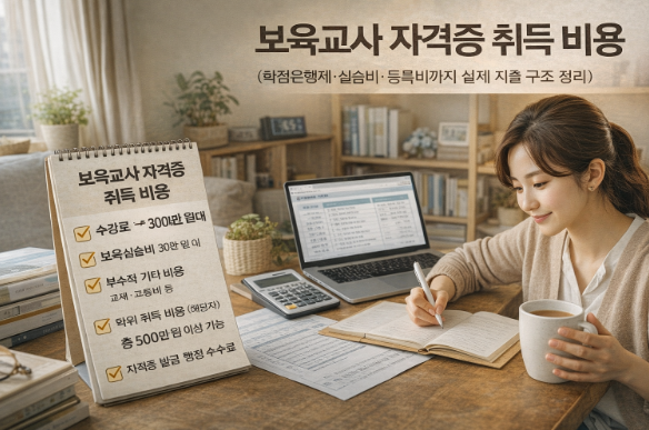 보육교사 자격증 취득 비용과 기준