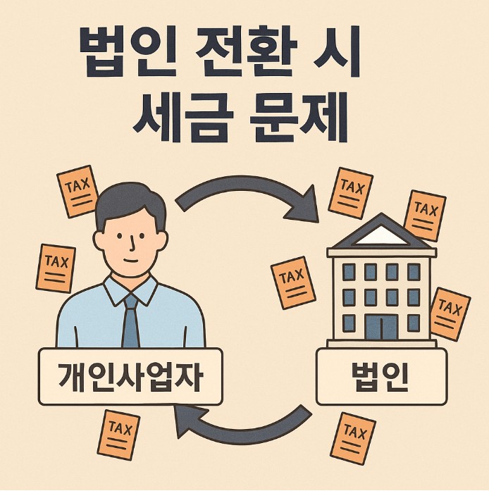 개인에서 법인으로 전환하는 사진