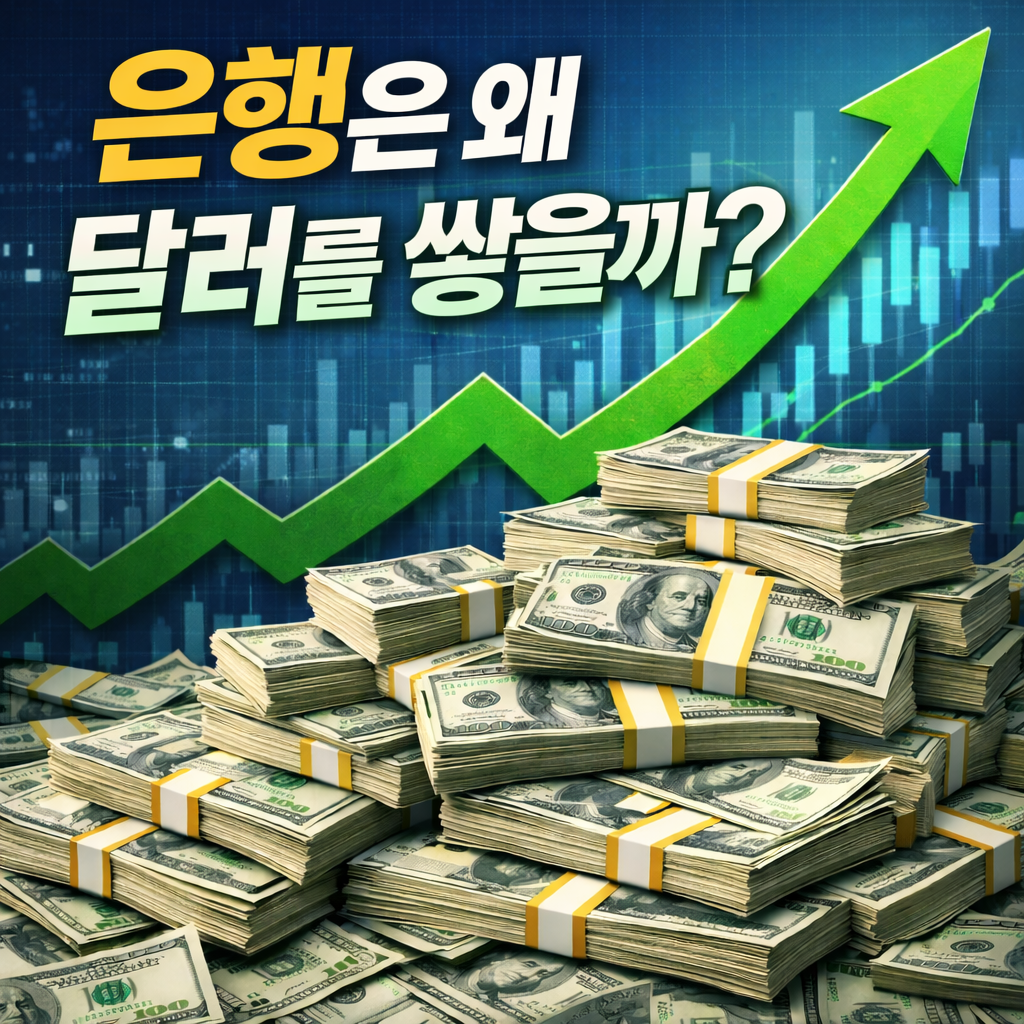 은행의 달러 예금 증가에 대한 이미지