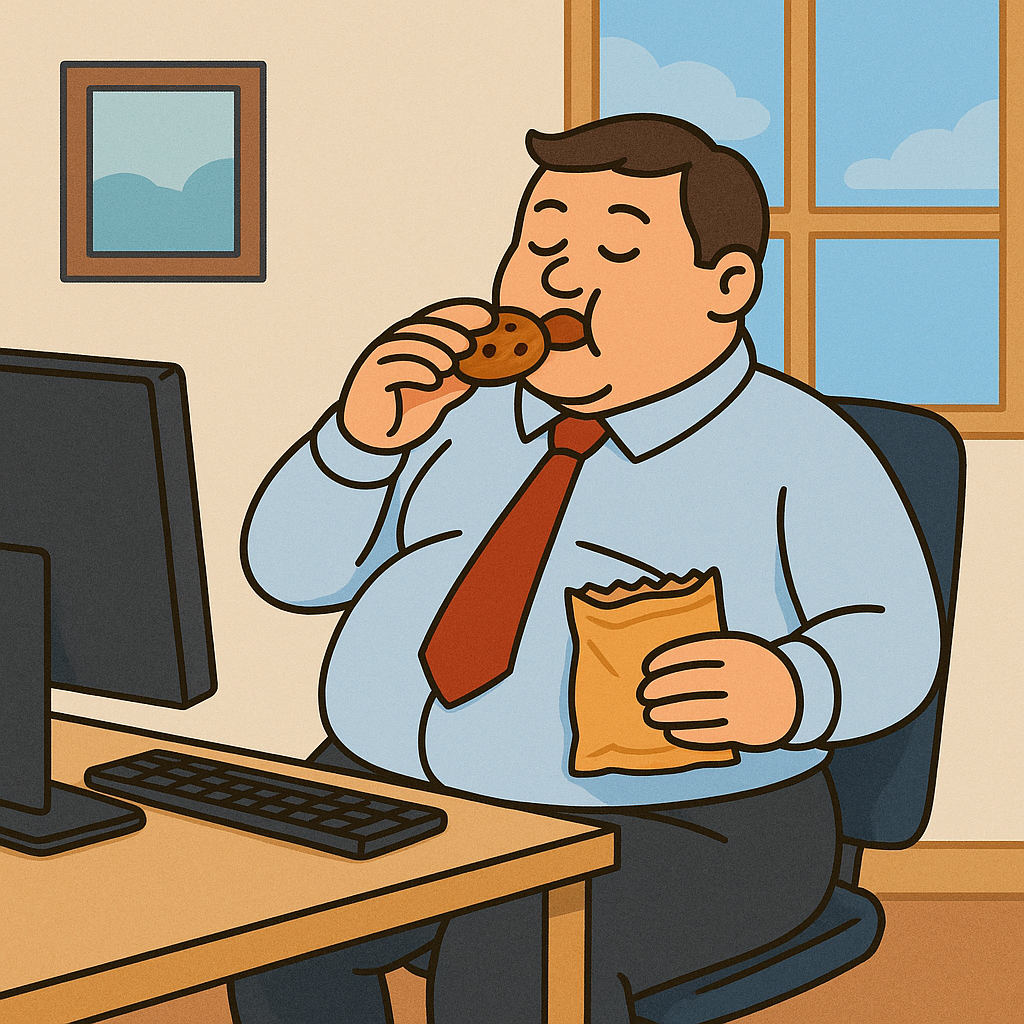 직장인 복부비만 관련 사진