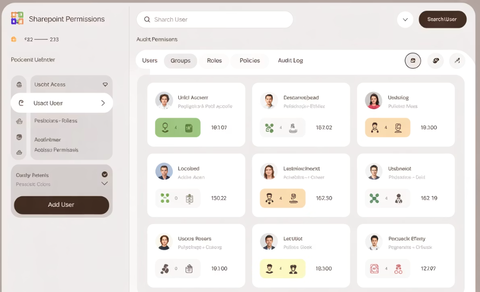 SharePoint 권한 설정 가이드 이미지