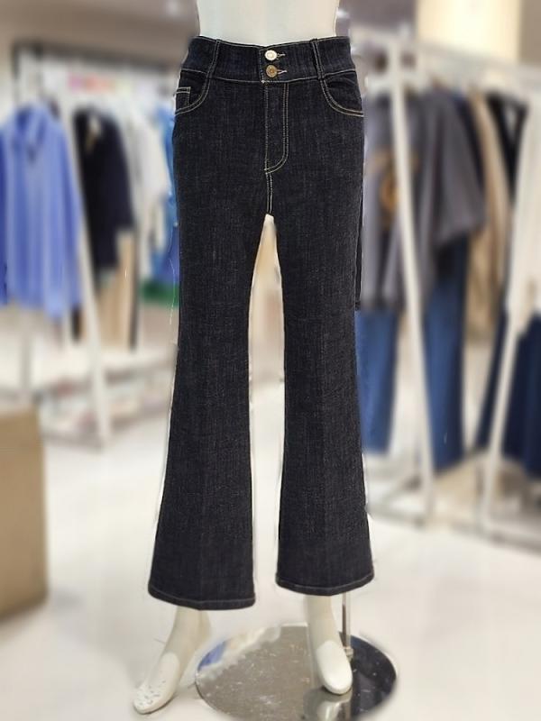 올리브데올리브 하이웨스트 부츠컷 기모 데님 팬츠 OJ3XL1440